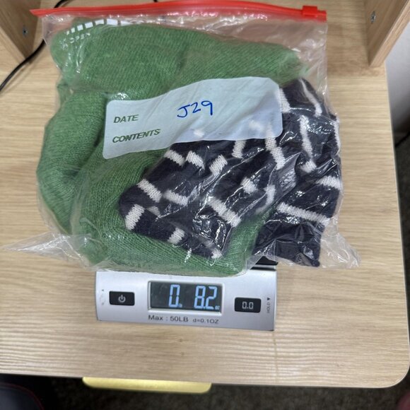 Splendid Sweater Womens Medium Green Black Stripe Wool Blend Crewneck Pullover - Picture 8 of 8